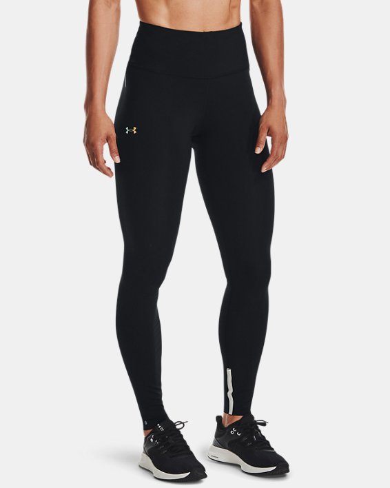 Women's UA RUSH™ HeatGear® No-Slip Waistband Custom Length Leggings, Black, pdpMainDesktop image number 1